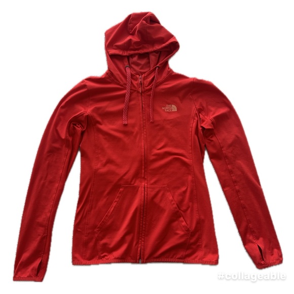 The North Face Full Zip Hoodie Bright Coral - Picture 2 of 8